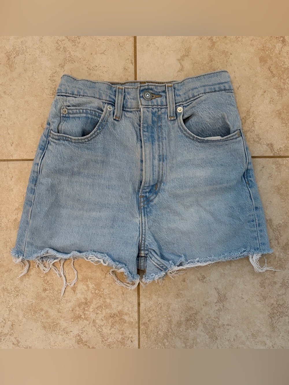 Levi’s Light Blue Denim High-Rise Women's Shorts
